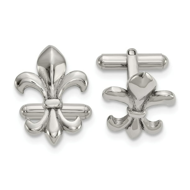 Fluer De Lis Silver Tone Links Cuff Shirts Cufflinks Fluer De Lis Silver Tone Links Cuff Shirts Cufflinks